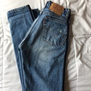 Levi's 505 high waist jeans